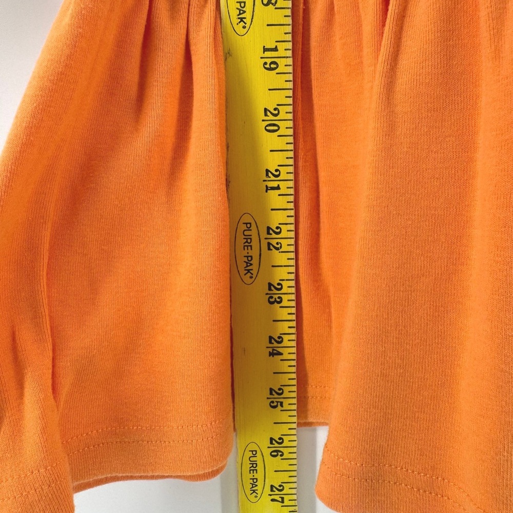 Gymboree Dress Girls 7 Panda Academy Orange Sleeve Love Heart Plaid Drop Waist - Picture 5 of 6